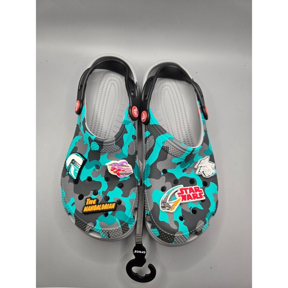 Crocs Classic All-Terrain Clog xStar Wars The Mandalorian Camo Men's 8 / W 10 - Picture 3 of 7